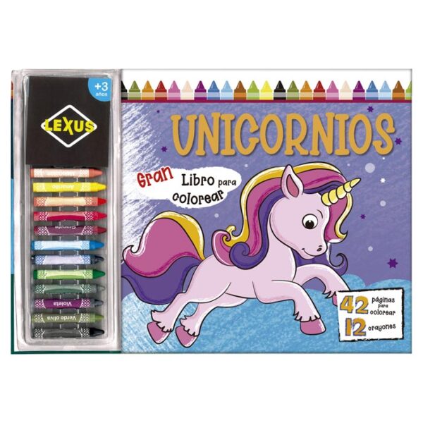 Libro para colorear unicornios