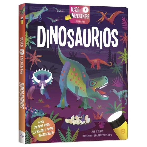Busca y encuentra dinosaurios con linterna