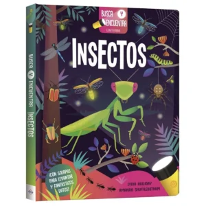 busca y encuentra insectos con linterna