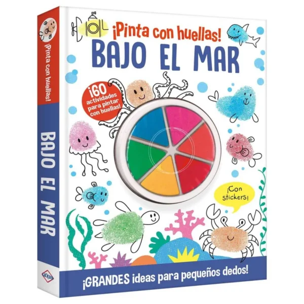 pinta huellas bajo el mar