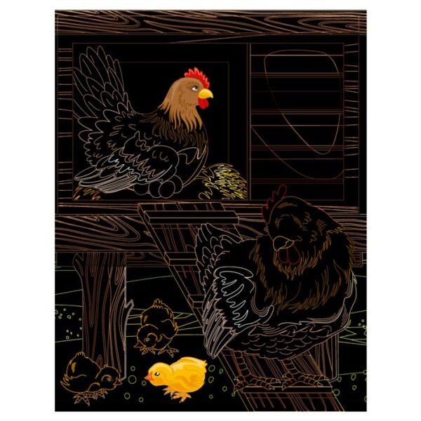 Animales de la Granja – Colección Raspar y Colorear