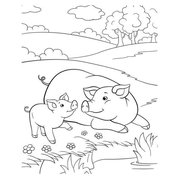 En la Granja – Libro para Colorear