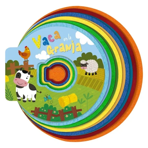 Vaca en la Granja – Libro de Fieltro