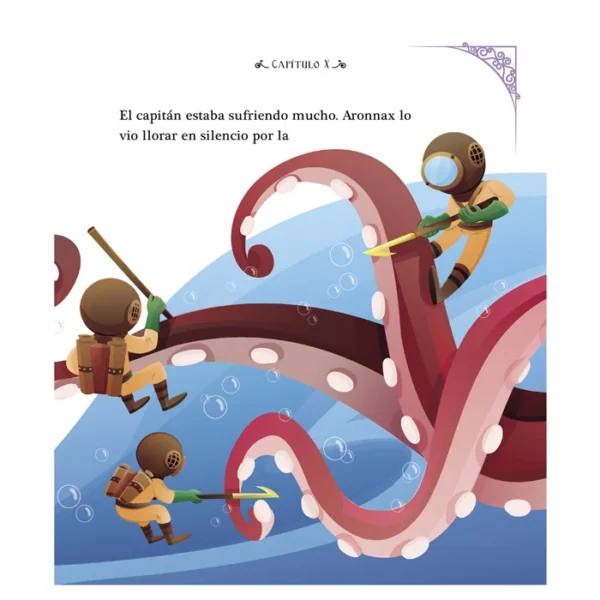 Veinte mil Leguas de viaje Submarino - Clásicos Juveniles - Imagen 4