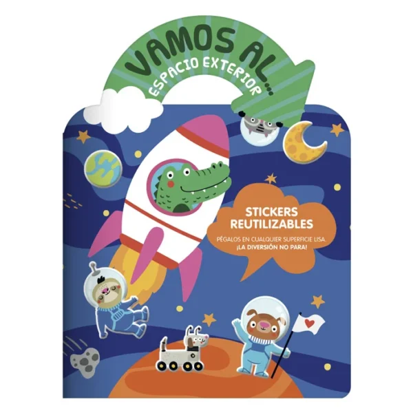 Vamos al Espacio Exterior - Stickers Reutilizables