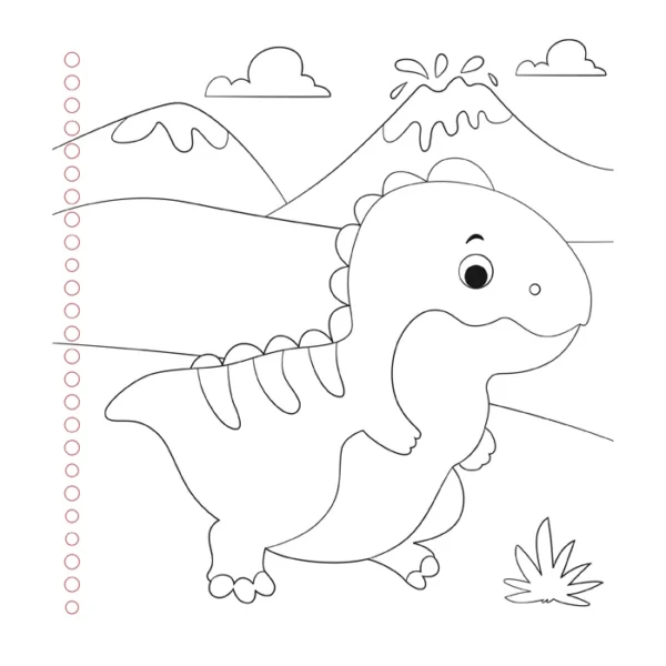 Dinos Salvajes – Libro para Dibujar con Plantillas - Imagen 4