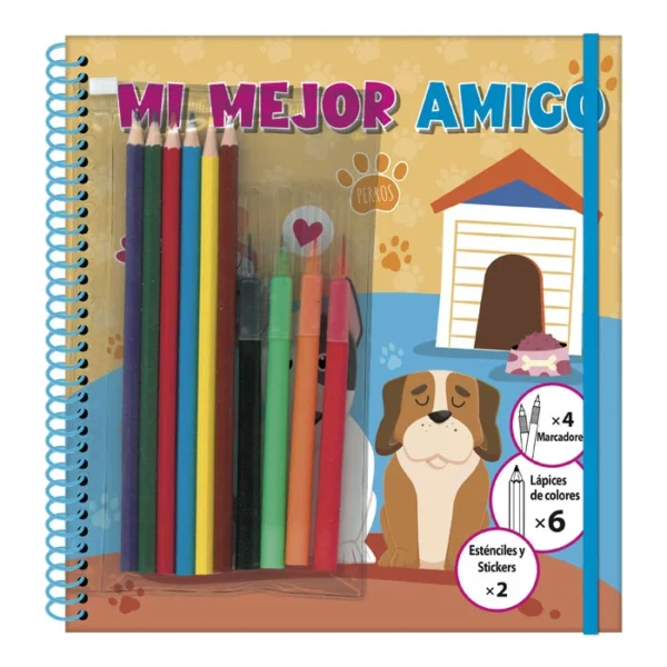 Mi mejor Amigo – Libro para Dibujar con Plantillas
