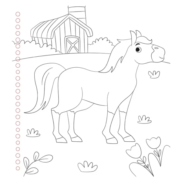 Tiempo en la granja – Libro para Dibujar con Plantillas